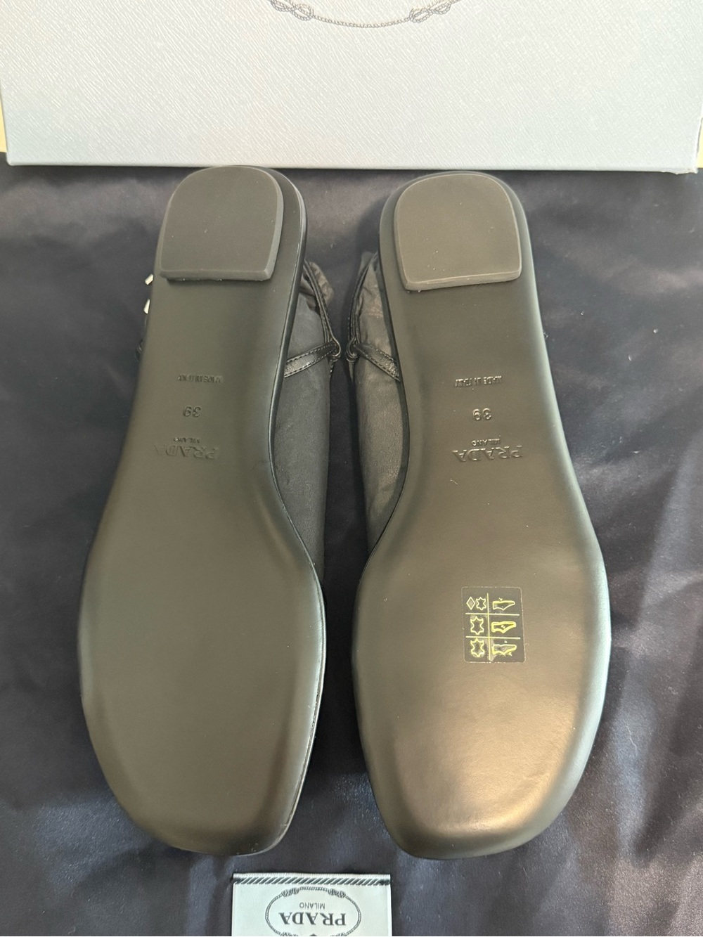 Prada Black Strappy Flat Sandals Size 39 Brand New in Box - Picture 6 of 6